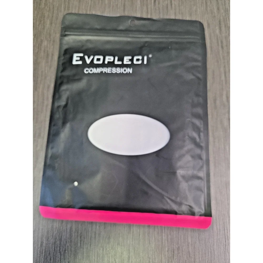 EVOPLECI 15-20mmHg 1 Pair Tall White Med Calf Compression Sleeve Men‎ and Women
